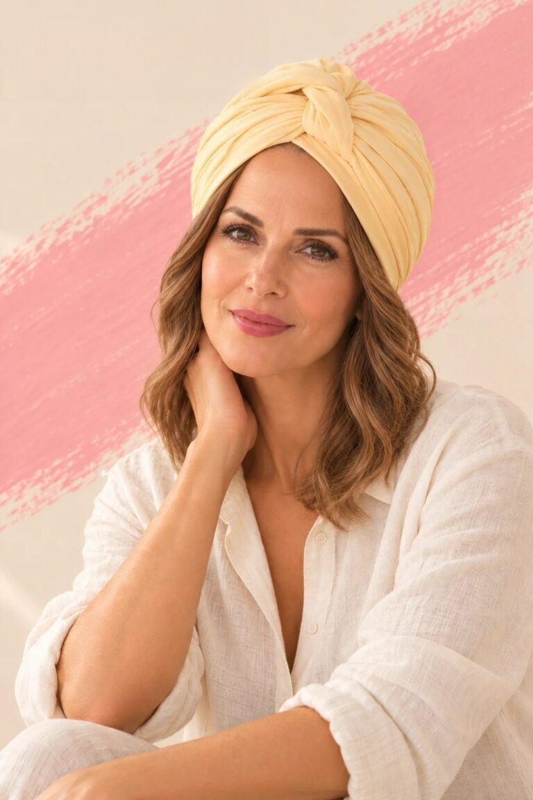 Corona 60% sotto un turbante color burro