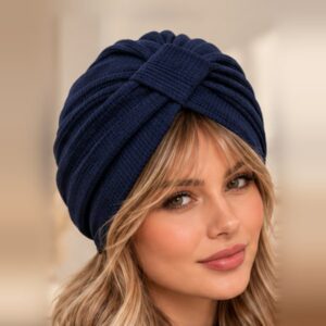 Turbante Coccola blu notte