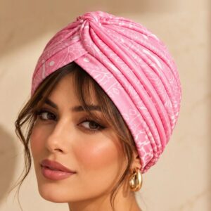 Turbante Dolce Vita rosa fantasia