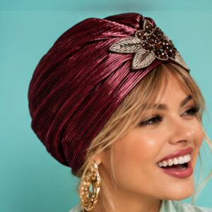 Turbante Gran Sera bordeaux